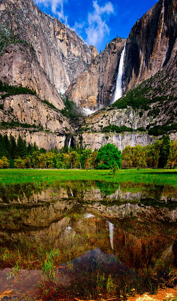 Yosemite Falls : Reflections : JOHN MURK PHOTOGRAPHY