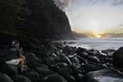 John at Napali Coast : People : JOHN MURK PHOTOGRAPHY