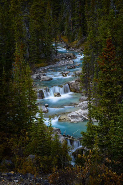 Unknown Falls : Canadian Rockies : JOHN MURK PHOTOGRAPHY