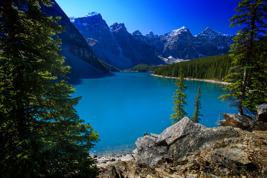 Lake Moraine : Canadian Rockies : JOHN MURK PHOTOGRAPHY